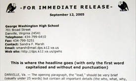 GW press release template